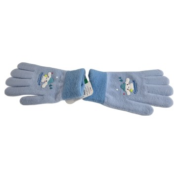 Cinnamoroll 大耳狗喜拿 針織毛絨 成人加厚保暖全指觸控手套  藍色  27.5 x 11.5cm