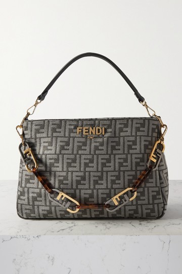 Fendi - O'lock Logo-jacquard Chenille Tote - Gray - one size