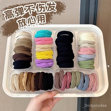 工廠直髮加粗無接縫紮頭髮高彈力皮筋頭繩加厚頭繩高中生女白鹿