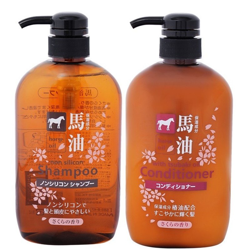 馬油コンディショナー (本体600ml×1) (詰替500ml×1) コンディショナー