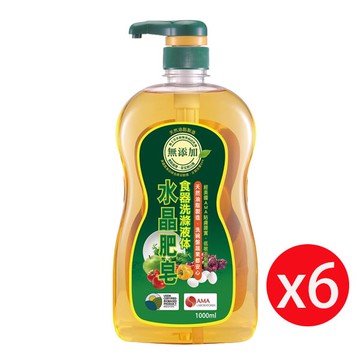 【南僑】南僑 水晶肥皂食器洗滌液體 洗碗精1000ml*6瓶