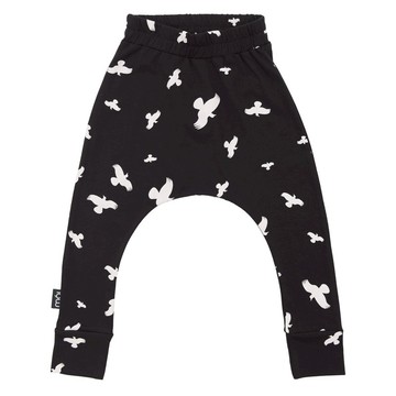 Moi Kids 冰島有機棉童裝哈倫長褲 6M至8歲黑色