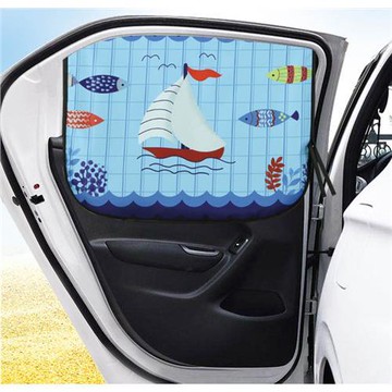 E.City_可愛圖案磁性汽車側防曬遮陽擋