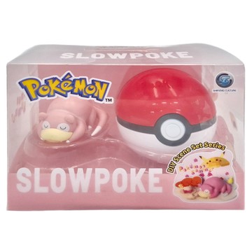 SHIFENG CULTURE 实丰文化 精靈球 呆呆獸 Set 超可愛公仔 配件豐富 場景超還原 精靈球設計 隨時帶走  1個