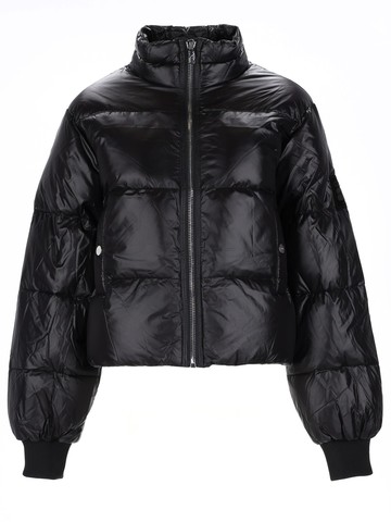 ganni short padded down jacket