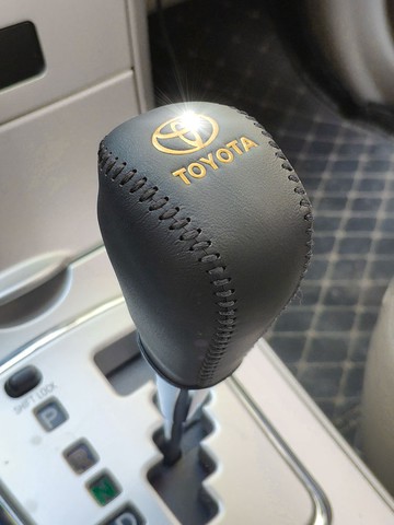 06-07-08-10-11年凱美瑞檔把套老款卡羅拉漢蘭達真皮檔桿套排擋套