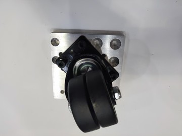 熱銷工業鋁型材腳輪一體板4040amp8080鋁材萬向輪連接安裝板