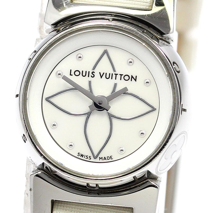ルイヴィトン タンブール ビジュ Q151C シェル クォーツ レディース 時計 Q151C ルイヴィトン(LOUIS VUITTON) タンブール ビジュ 中古品