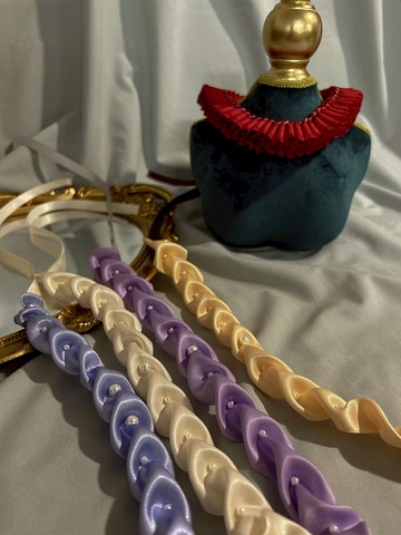 Satin Calla Lily Necklace| 緞帶の海芋少女下午茶| 寵物項鍊