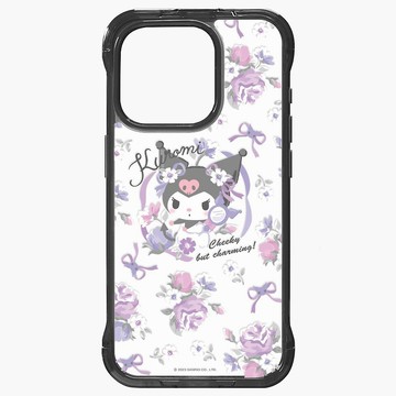 酷洛米 小碎花懶人支架【標準透黑】iPhone 16 15 14 Pro Max防摔
