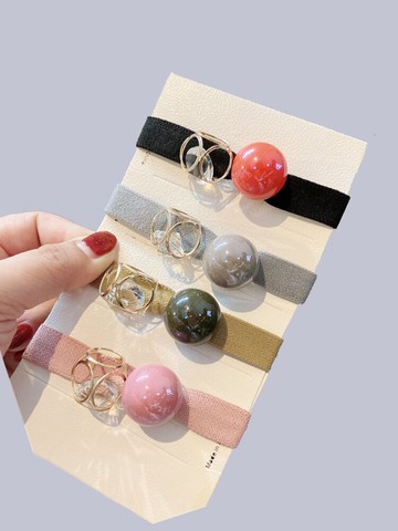 私家美人韓式新款水鉆打結發繩少女扎頭發橡皮筋發圈網紅頭飾品