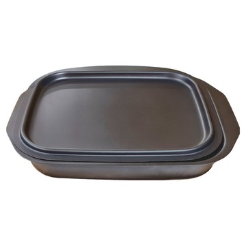 FREIZ 和平 Kogari-an 烤架使用盤 烹飪用具 鐵和矽樹脂塗層 W265*H41mm  292mm  1個