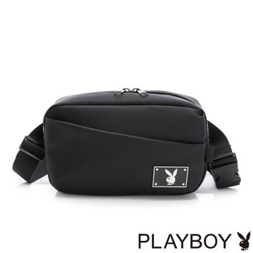 PLAYBOY - 斜背包  Calm系列 - 黑色