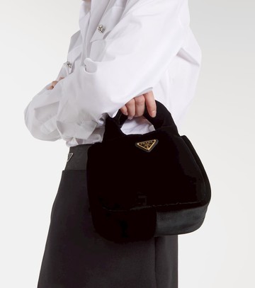 Prada Mini padded velvet tote bag