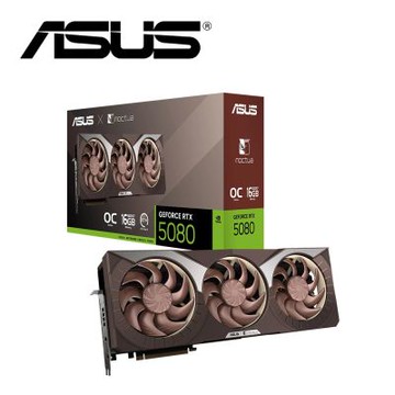 華碩 RTX5080-O16G-NOCTUA 貓頭鷹版 顯示卡+華碩 ROG THOR III 1000W 白金牌 電源供應器