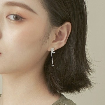 蝴蝶耳環 小眾設計 甜美風 流蘇耳釘 耳墜 氣質耳環 小清新 森系 087