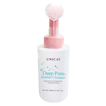 UNICAT 變臉貓 淨化毛孔洗顏卸妝泡泡慕斯 附柔膚潔面刷  350ml  1瓶