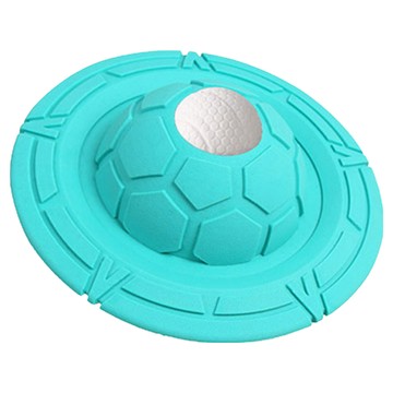 Pet Life 寵物 貓狗橡膠飛碟/耐咬磨牙飛盤玩具  15 x 15 x 7.65cm  清爽綠  1個