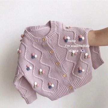 童裝女童毛衣2024春秋冬針織開衫外套2歲3女寶寶4洋氣5兒童毛衫