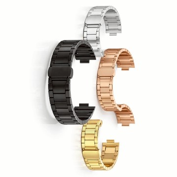 【一珠竹節鋼錶帶】適用 Suunto 5 peak vertical 1/2 Watch 手錶錶帶寬度 22mm金屬