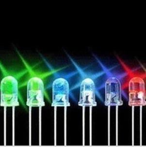 F5直插LED發光二極管 高亮紅色 白燈 黃 藍 綠 全彩RGB 全系列5MM