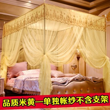 蚊帳 方形蚊帳 單獨蚊帳三開門帳紗落地式方形宮廷1.2m1.5/1.8米2.0M床雙人家用