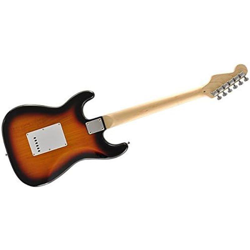 国内正規品 PLAYTECH プレイテック エレキギター ST250 Maple Sunburst