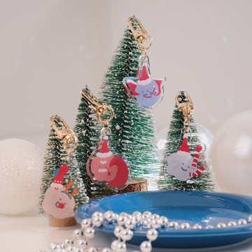 聖誕宅急便 壓克力吊飾35mm