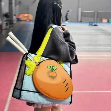 桃園出貨 羽球包 羽毛球拍袋 羽球拍包 羽球背包 網球拍袋 網球背包 羽球拍袋 琦琦新品新品蘿蔔包大容量託特包女運動羽毛