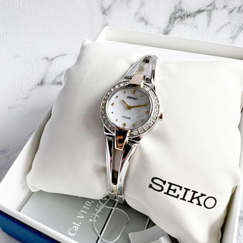 定価3.7万円 セイコー レディース 腕時計 シルバー・ゴールド SEIKO