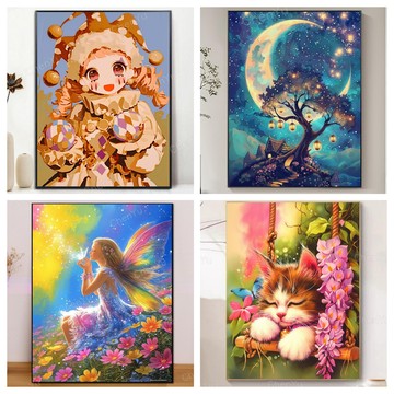 💛盒裝💛台灣製造💛 新款5D鑽石畫 DIY鑽石貼畫 大幅 滿鑽 黏鑽畫 立體貼鑽畫 手作 手工點鑽畫 磚石貼畫 水鑽貼畫