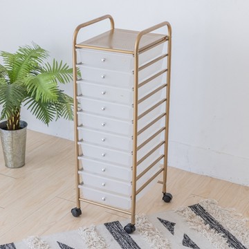 尊爵家Monarch 美耐撞白金十抽屜收納車 抽屜車 收納車 置物推車 收納架 推車 塑膠櫃