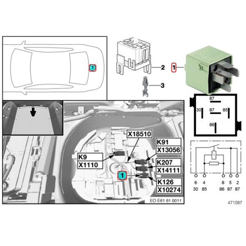 VEMO製 BMW F07 F10 F11 マルチリレー/エアサスコンプレッサーリレー 61368373700  528i535i550i523d523i 550ixDrive 535ixDrive | LINEブランドカタログ