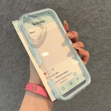 ins透明撞色手機殼 蘋果17 iphone16promax 15pro 14plus 全包 硅膠軟殼 防摔保護套