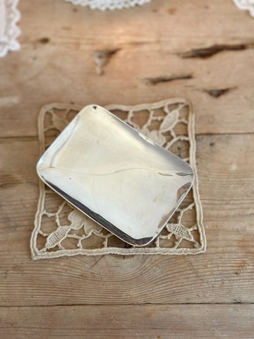 30816-法國古董CHRISTOFLE鍍銀小方盤