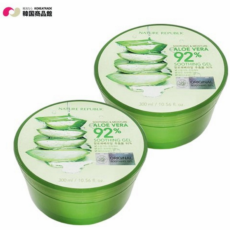 韓国コスメ 韓国 Nature Republic ネイチャーリパブリック 2個セット スージング モイスチャーアロエベラ92 スージングジェル 肌荒れ 日焼け 鎮静 通販 Lineポイント最大0 5 Get Lineショッピング