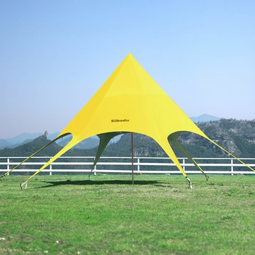 【含稅含運】天幕帳篷戶外露營防雨防曬隔熱涂銀遮陽六角雨棚簡易野外營地天幕 快速出貨S