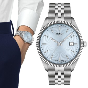 TISSOT天梭 BALLADE系列 經典簡約石英腕錶 40mm/T1564101135100