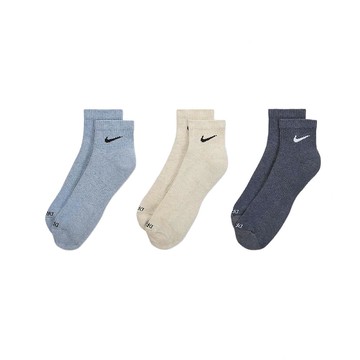 休閒襪 Everyday Plus Cushioned Socks 藍 米色 灰 短襪 襪子 3雙入 SX6890-901