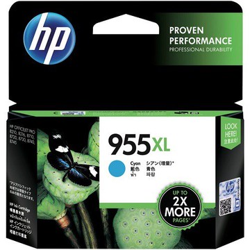 【領券優惠折300】HP 955XL 高印量青色原廠墨水匣 (L0S63AA) For HP OJ Pro 8210/8710/8720/8730/7740