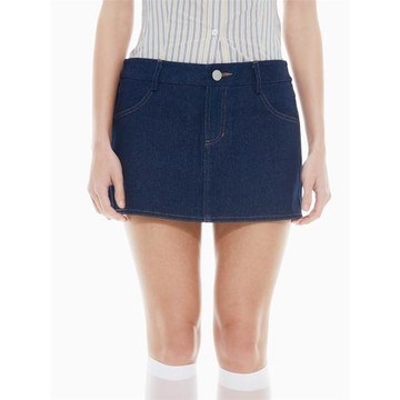 Taxiphone原創設計超低腰牛仔短裙辣妹半身裙辣妹腰帶裙23春夏新