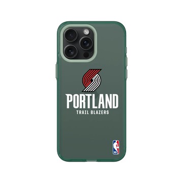 iPhone 15 Pro Max Clear 憂墨綠 - NBA - Logo-波特蘭拓荒者 Portland Trail Blazers - Light