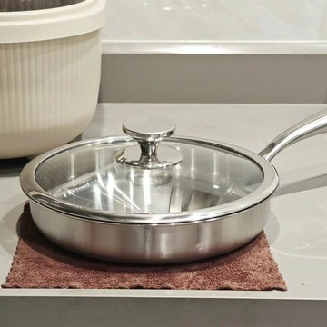 鍋具 不粘鍋 不鏽鋼鍋 湯鍋 蒸鍋 加厚316不銹鋼奶鍋寶寶輔食平底鍋無涂層家用煎炒鍋牛排鍋電磁爐