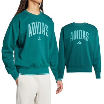 Adidas M Collegiate Sw 男款 綠色 衛衣 大學T 運動 休閒 長袖 JM1733