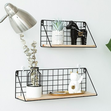 北歐風置物架ins墻上置物架放娃娃的架子收納墻裝飾擱 臥室裝飾品