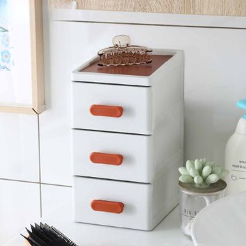 真心良品 KEYWAY聯府 暖拾桌上型收納盒-小款-1入