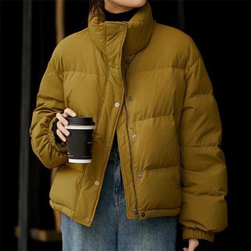 【巴黎精品】現貨+預購 頂級真羽絨外套90%鵝絨羽絨衣秋冬外套保暖大碼休閒女裝-立領短款女外套3色a1lm38