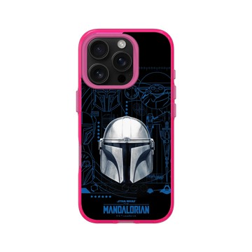 iPhone 16 Pro Clear 粉漾桃 - Star Wars - The Mandalorian - 曼達洛人 - 曼達洛人頭盔