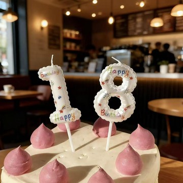 臺灣出🔥🔥創意百搭 紀念日 生日 週歲 彩色 happybirthday 數字 蠟燭 蛋糕 裝飾 ins