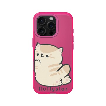 iPhone 16 Pro Clear 粉漾桃 - fluffystar 毛絨絨星人 - Bobo貼貼